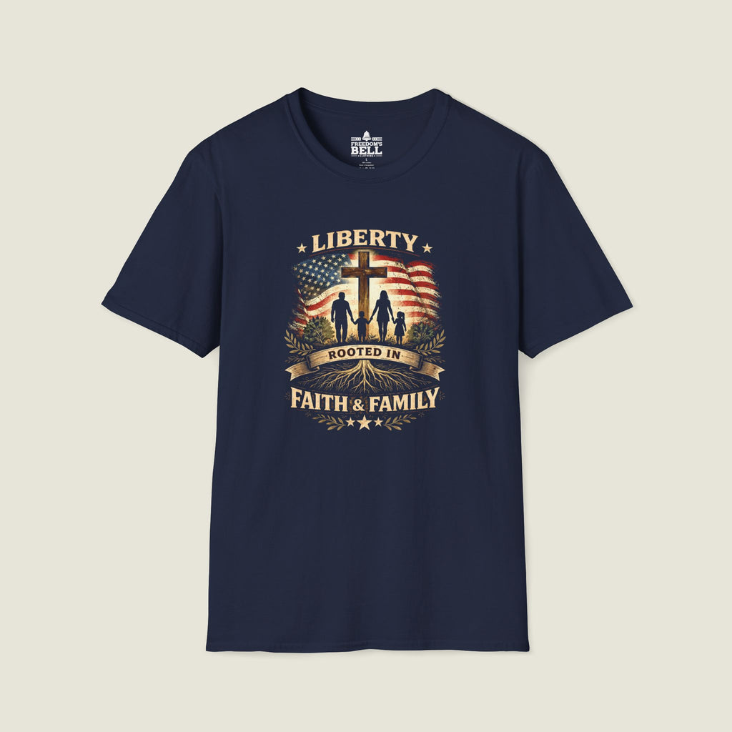 Liberty Rooted in Faith & Family T-Shirt