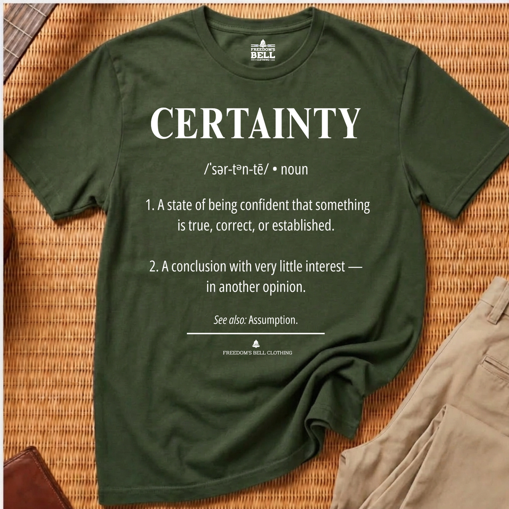 CERTAINTY — DEFINED