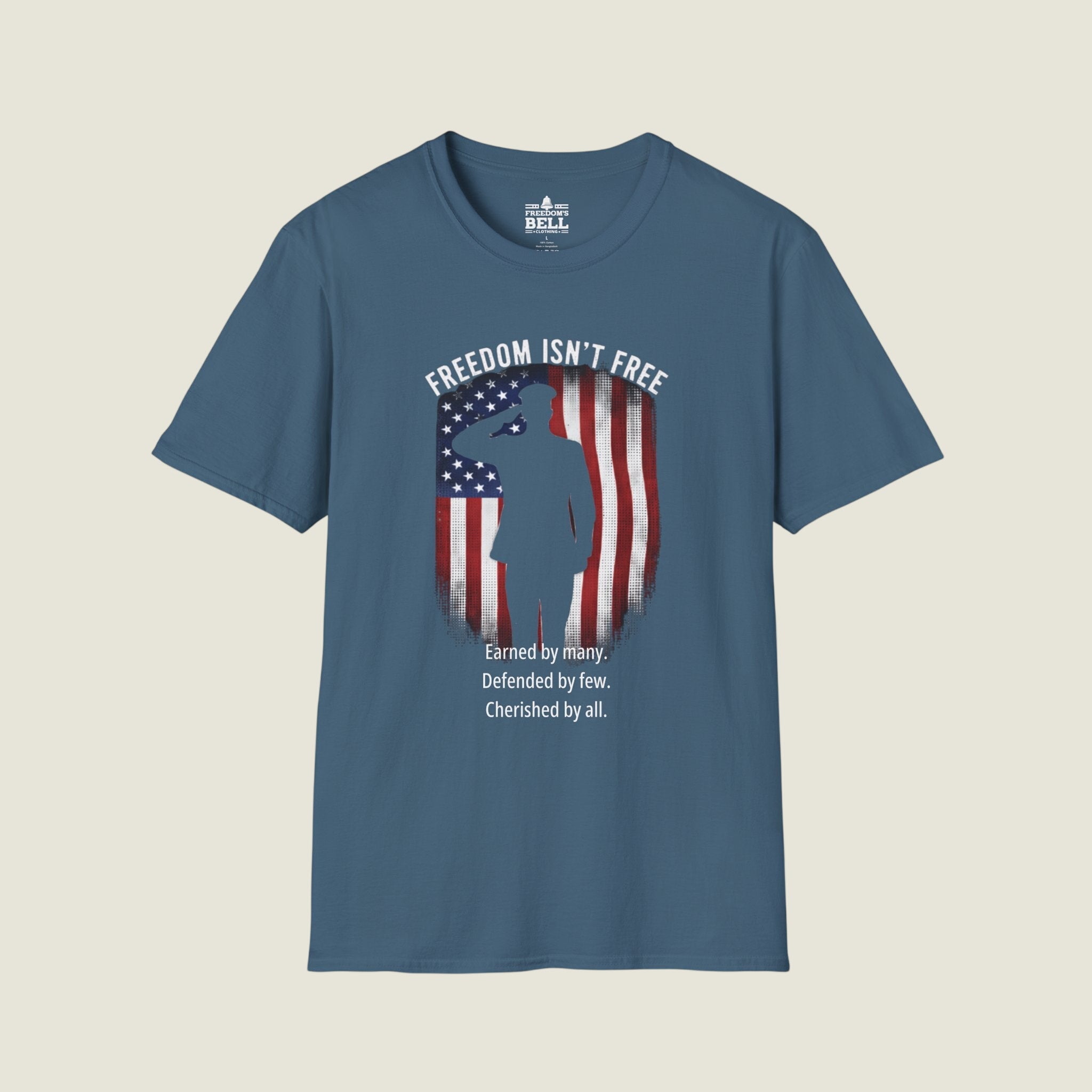 Freedom Isn't Free T-Shirt - Military Sacrifice Tribute org
