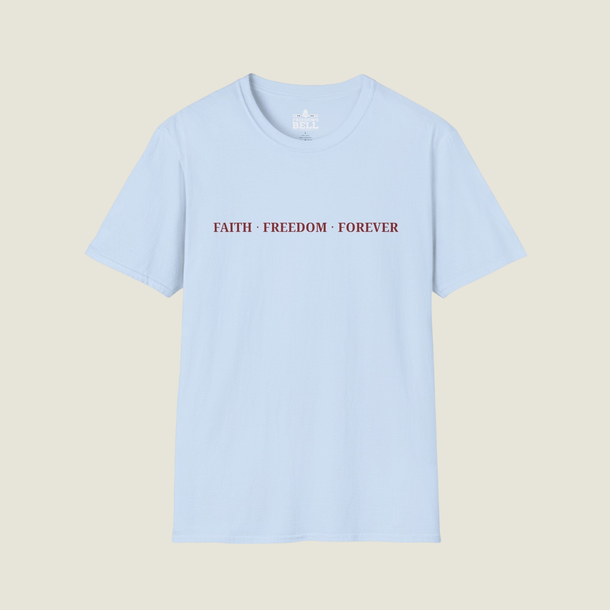 Faith Freedom Forever – Minimal Edition T-Shirt | Faith Series