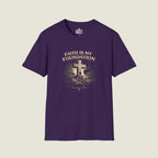 Faith Is My Foundation T-Shirt | Bold Stone Cross