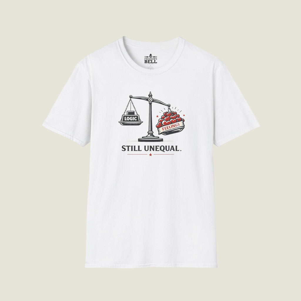 Still Unequal - Logic Vs Feelings Scale Tipped Emotions Win T-Shirt