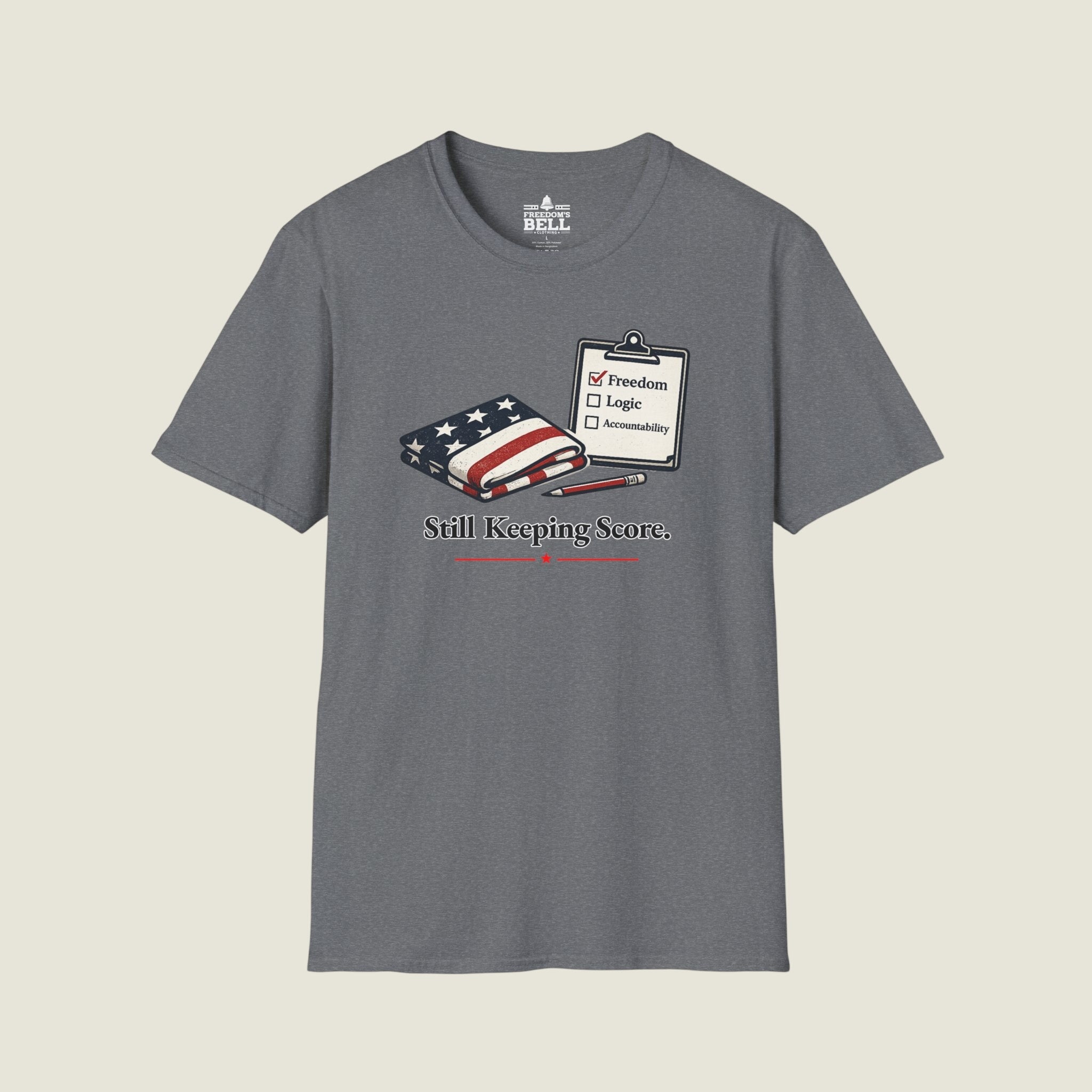 Still Keeping Score - Freedom Logic Accountability Checklist T-Shirt