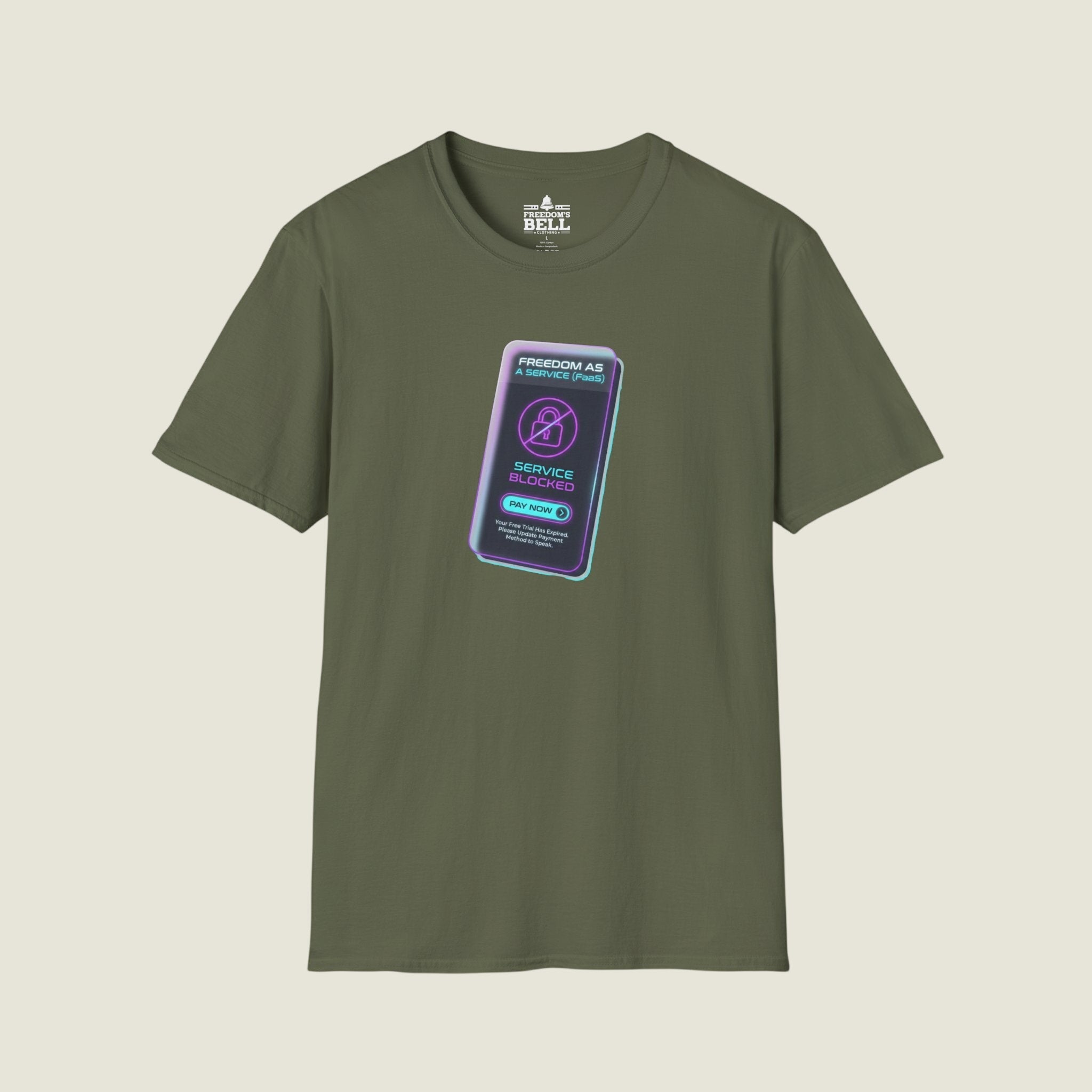 Freedom As A Service FaaS - Service Blocked Pay To Speak T-Shirt