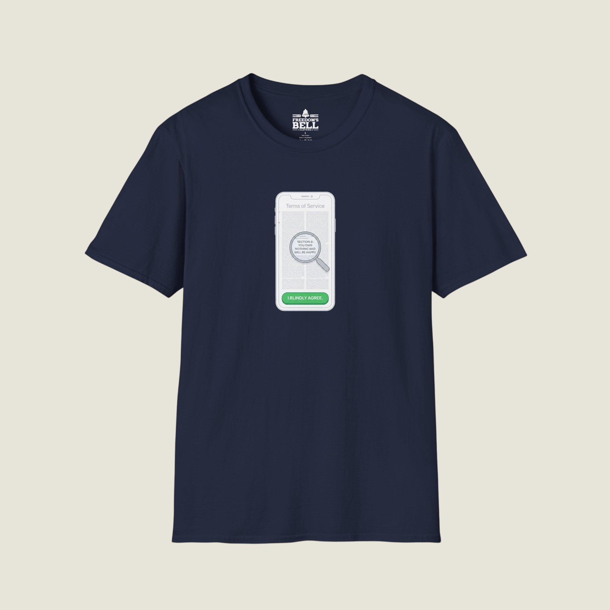 I Blindly Agree Terms Of Service - You Own Nothing Satire T-Shirt