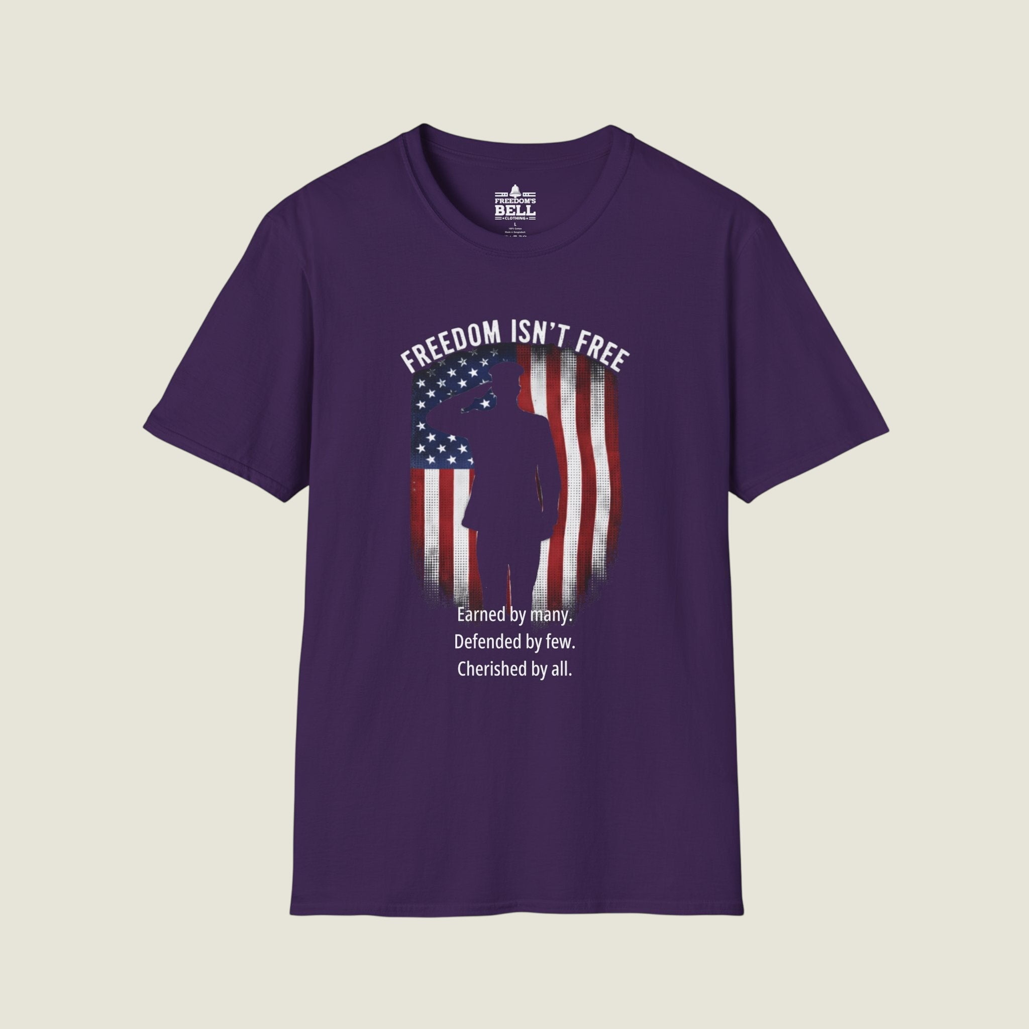 Freedom Isn't Free T-Shirt - Military Sacrifice Tribute org