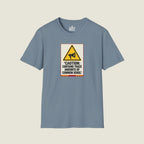 Caution Contains Trace Common Sense - Warning Label Humor T-Shirt