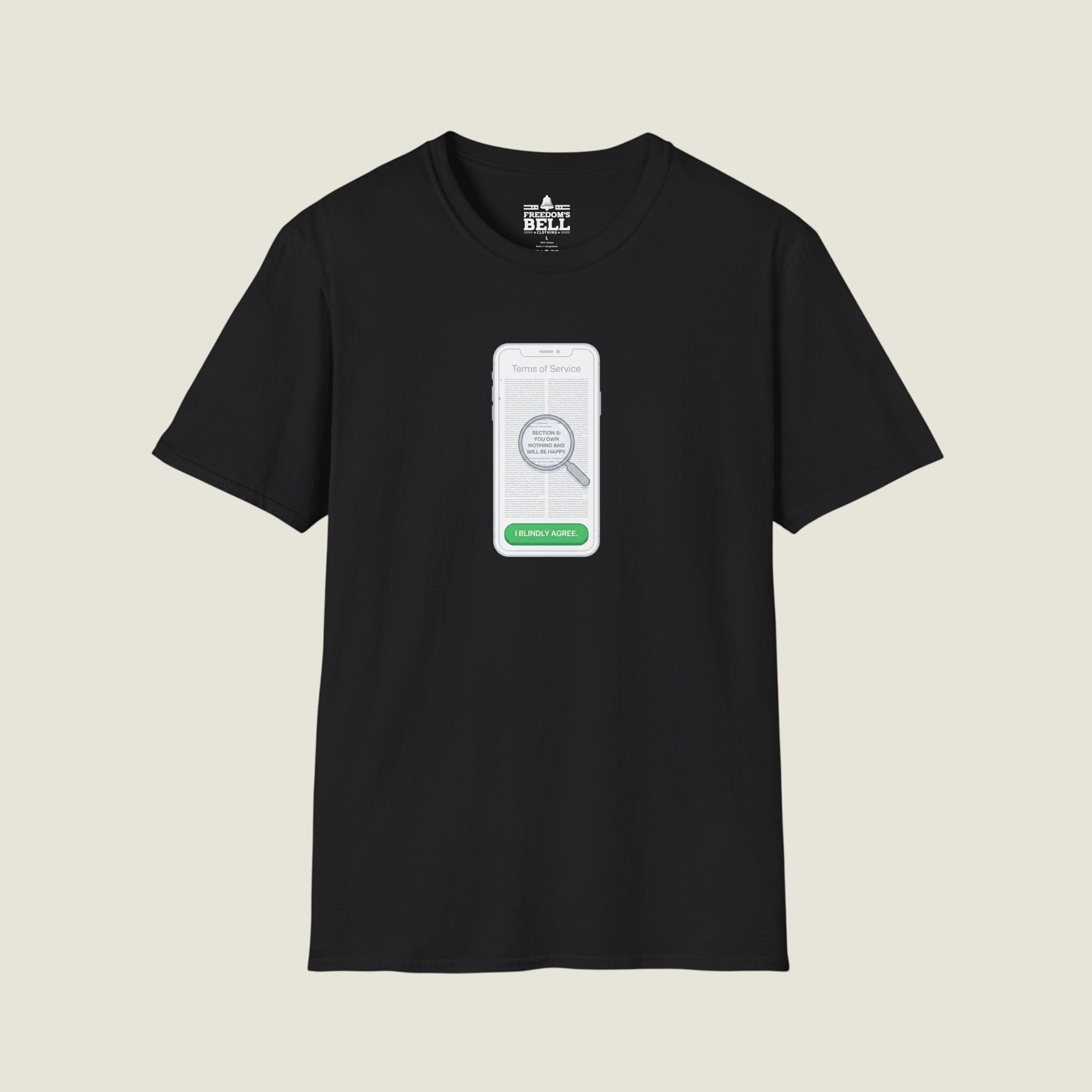 I Blindly Agree Terms Of Service - You Own Nothing Satire T-Shirt