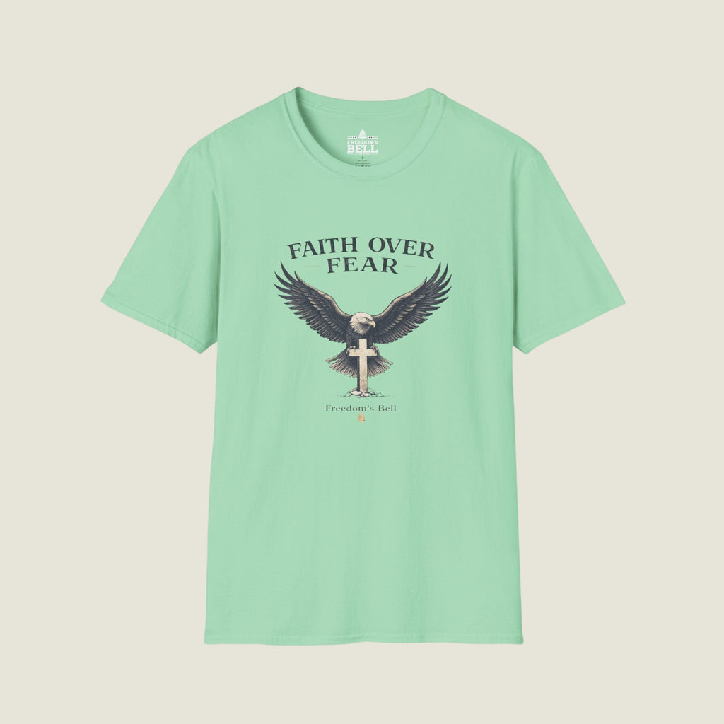 Faith Over Fear T-Shirt - Eagle Cross Christian Design