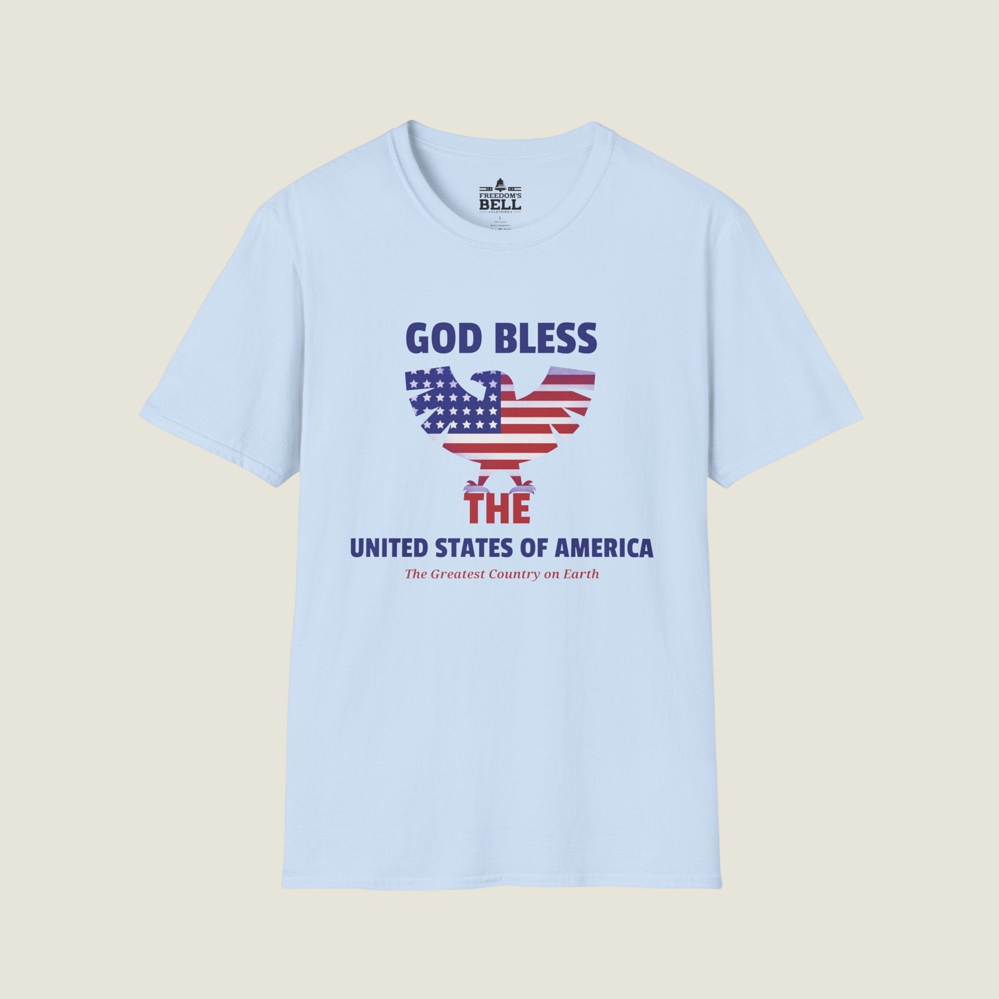 God Bless The USA T-Shirt - Eagle Flag Greatest Country