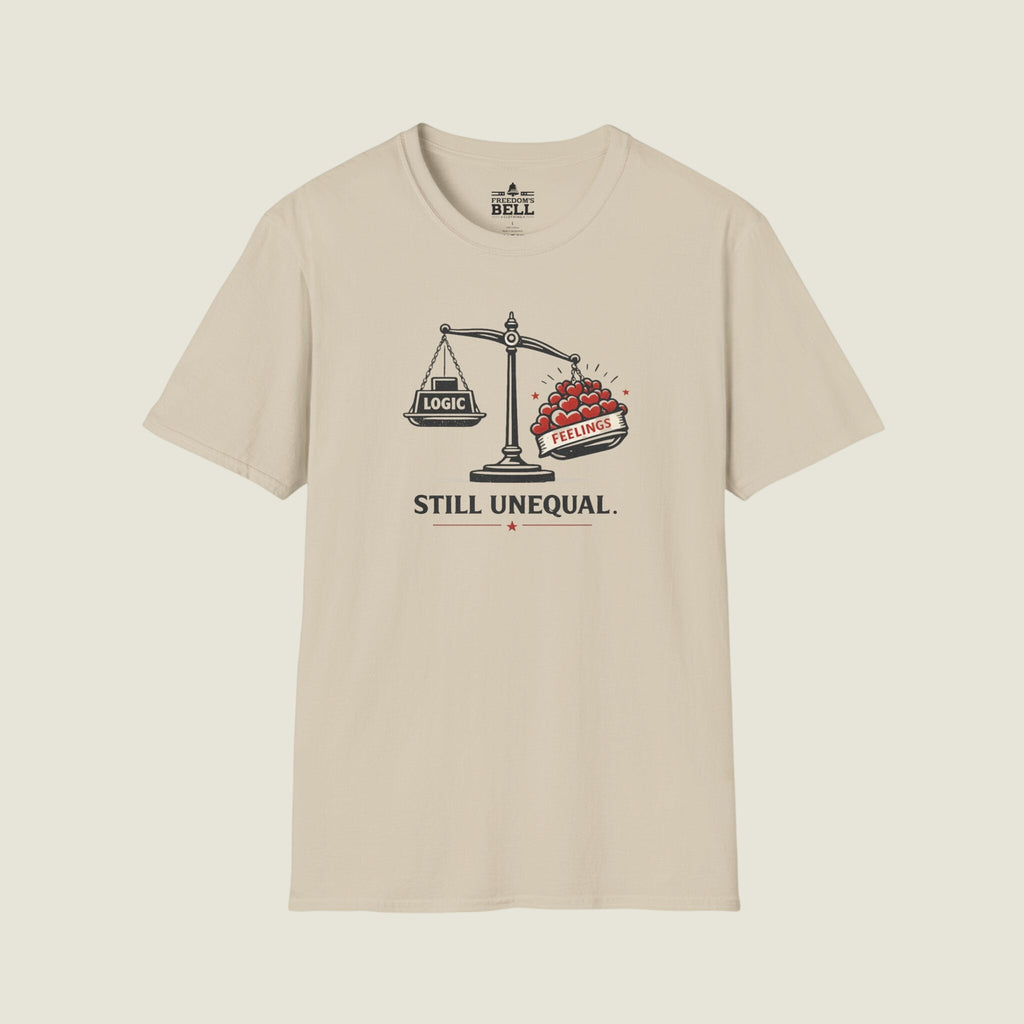 Still Unequal - Logic Vs Feelings Scale Tipped Emotions Win T-Shirt