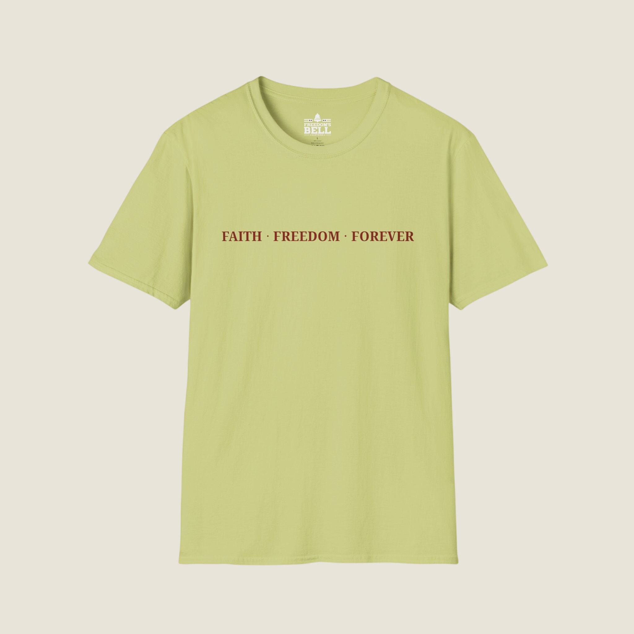 Faith Freedom Forever – Minimal Edition T-Shirt | Faith Series