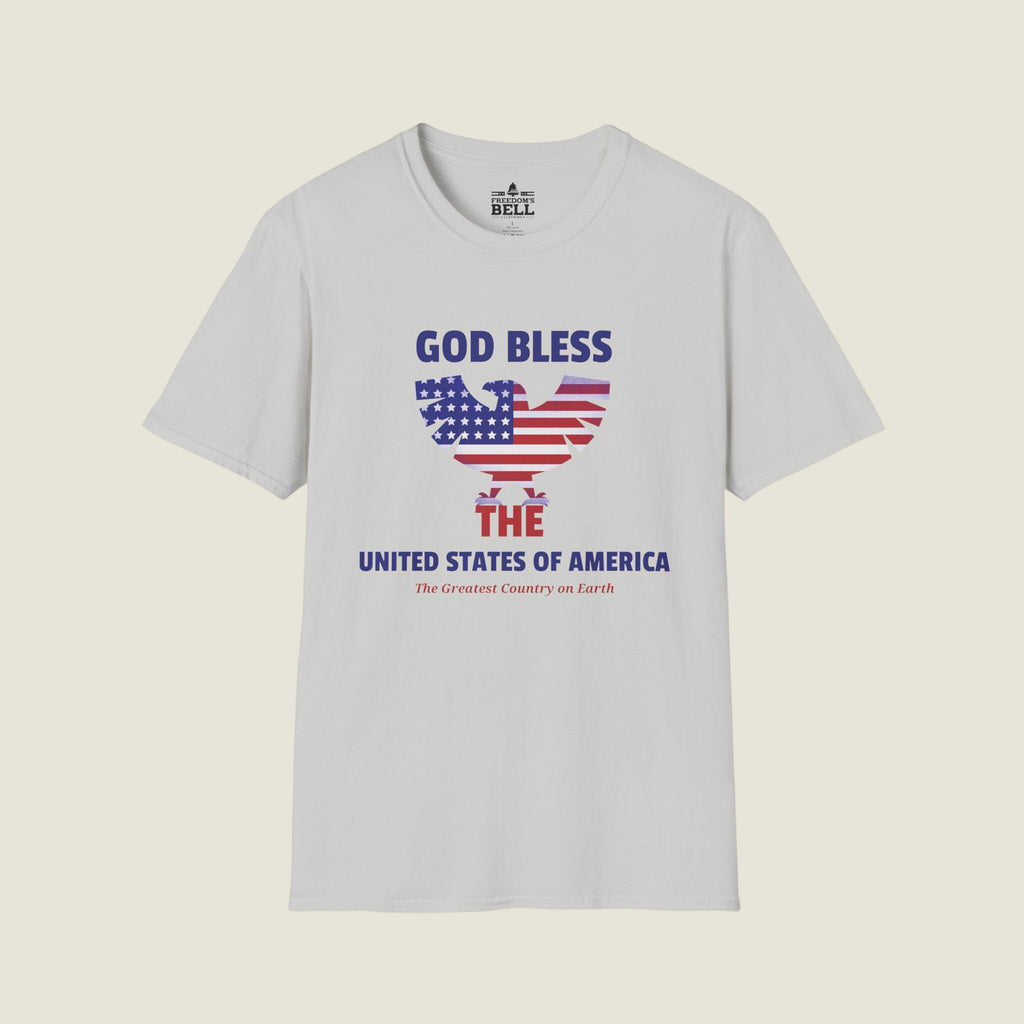 God Bless The USA T-Shirt - Eagle Flag Greatest Country