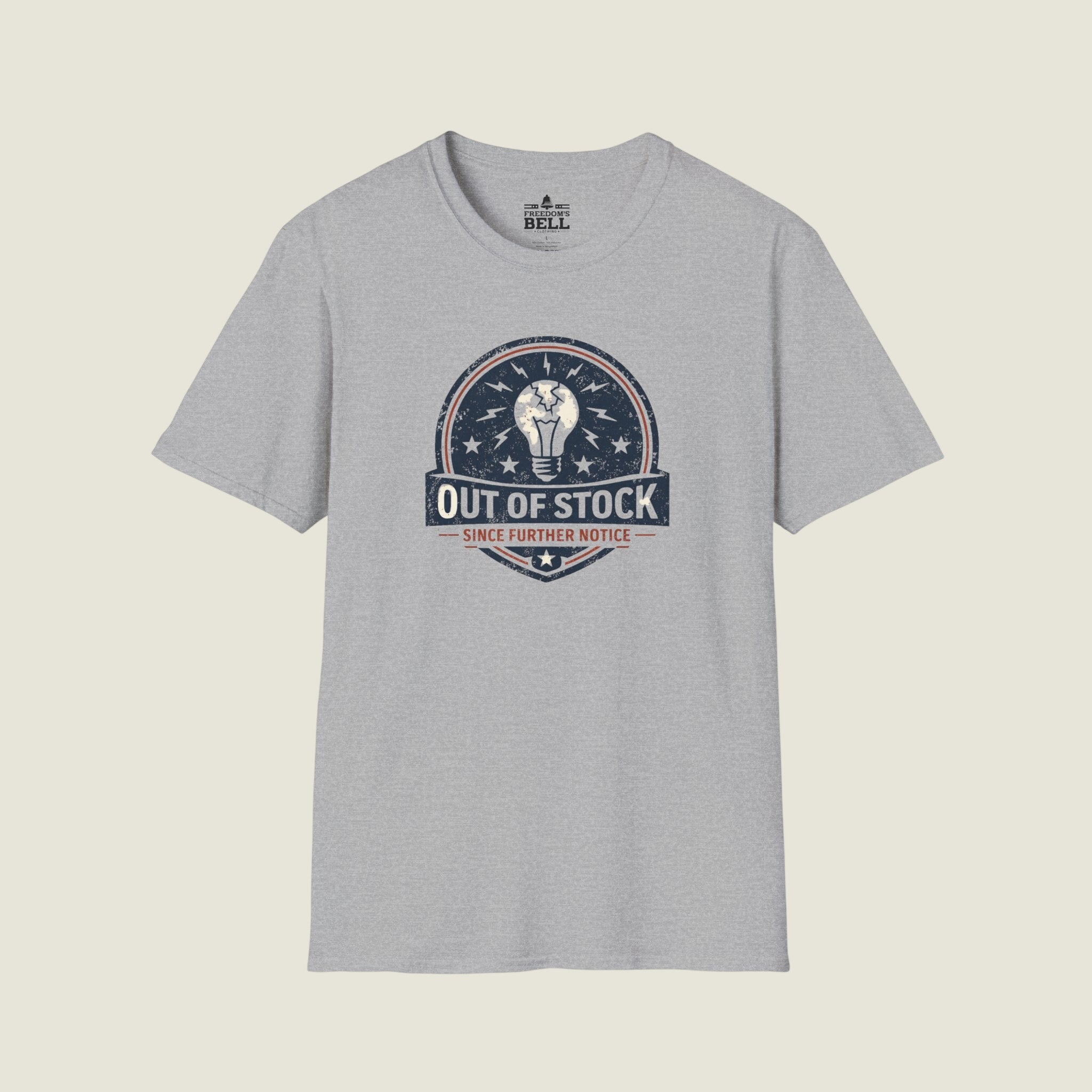 Common Sense Out Of Stock - Since Further Notice Badge T-Shirt