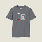 Tolerance For Tyranny 0% - Zero Tolerance Battery Icon T-Shirt