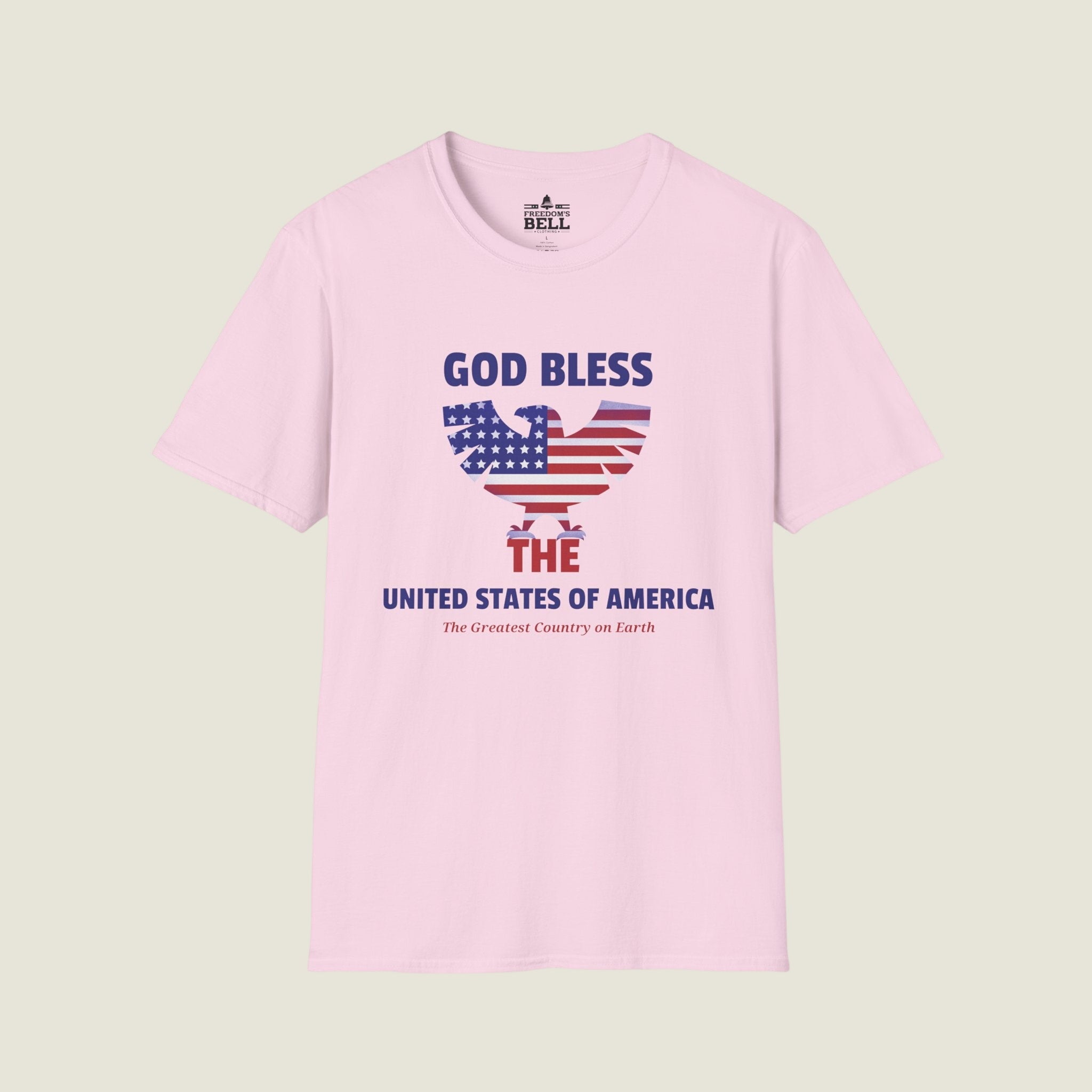 God Bless The USA T-Shirt - Eagle Flag Greatest Country