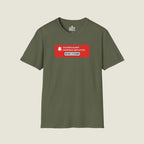 System Alert Patience Depleted - Initiate 1776 Mode Button T-Shirt