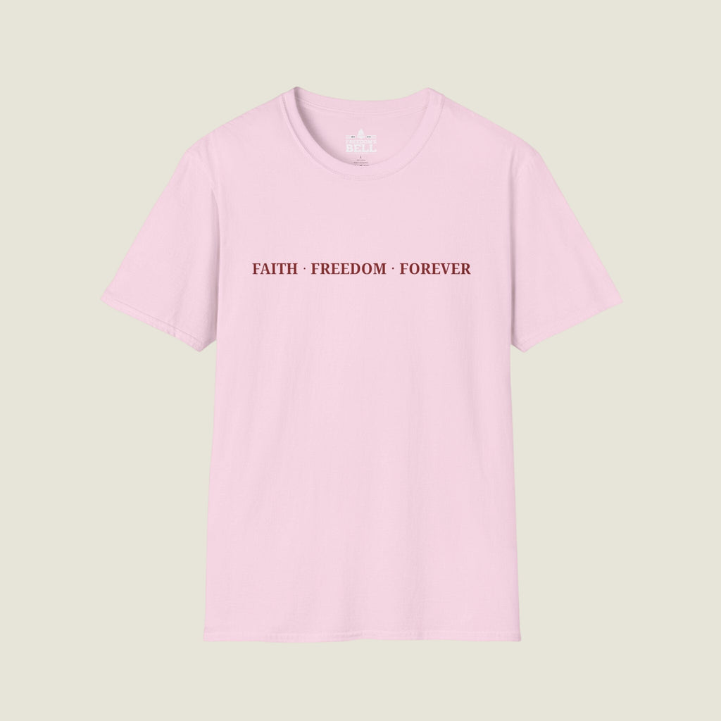 Faith Freedom Forever – Minimal Edition T-Shirt | Faith Series