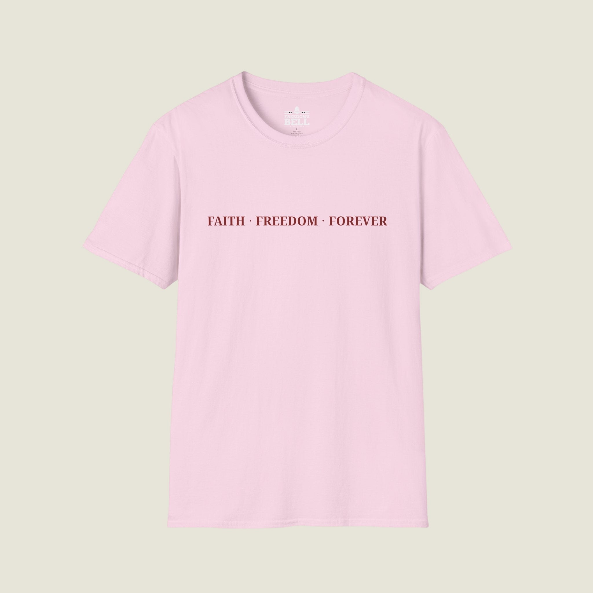 Faith Freedom Forever – Minimal Edition T-Shirt | Faith Series