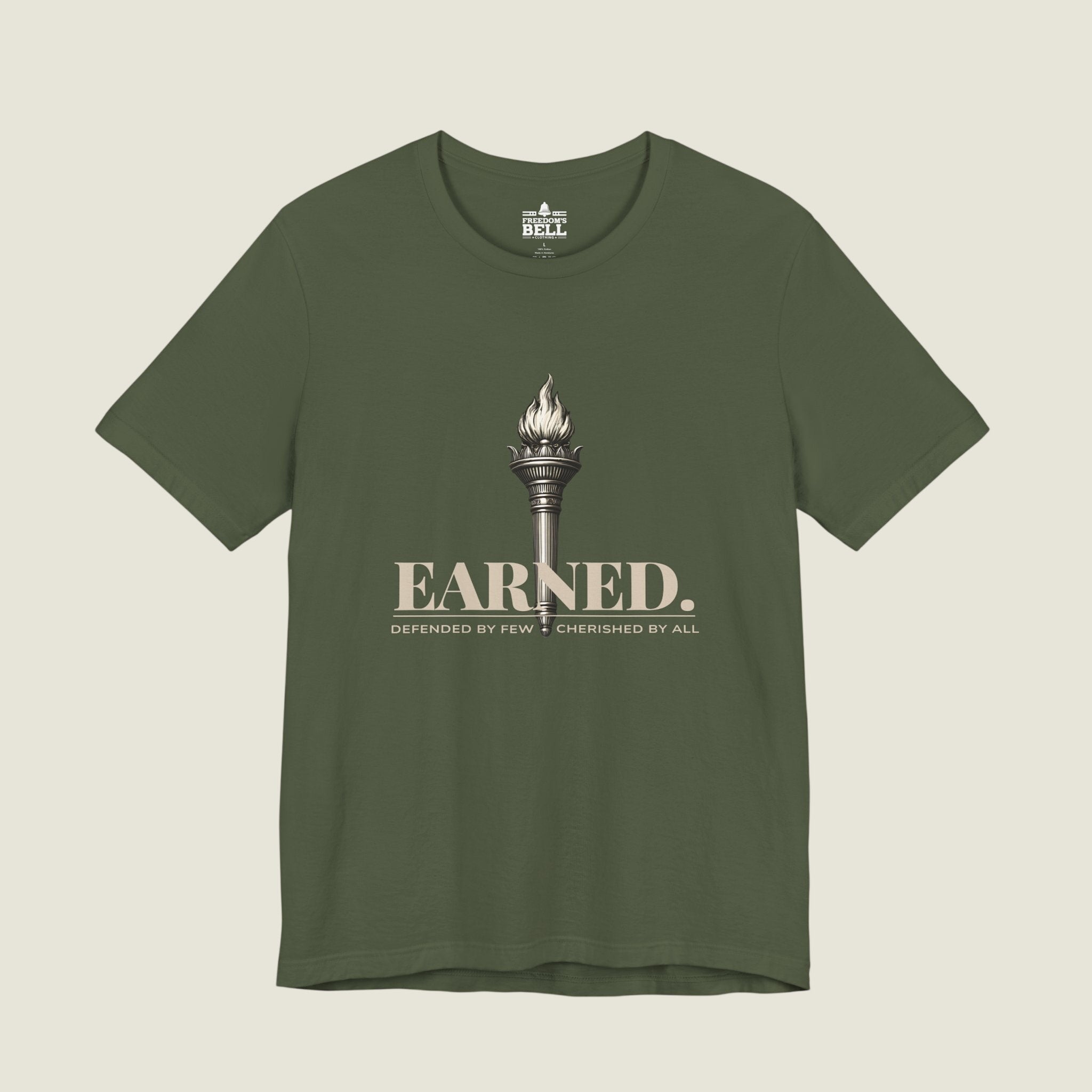Earned Freedom T-Shirt – Torch of Liberty