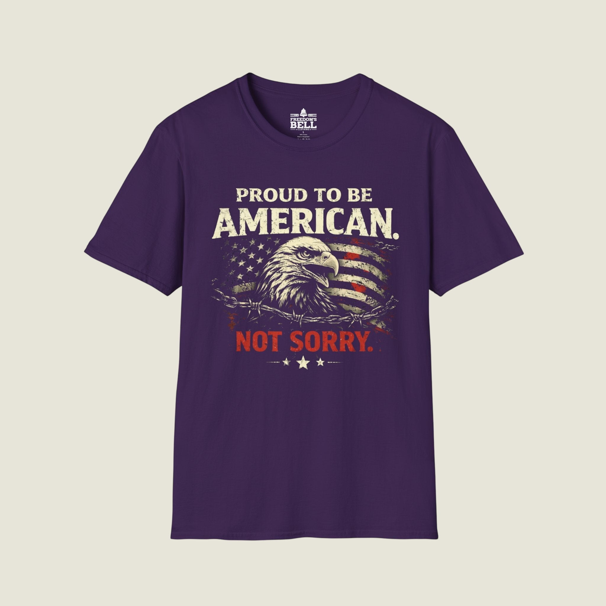 Proud American Not Sorry T-Shirt - Unapologetic Patriot org