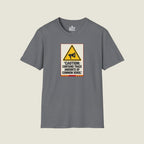 Caution Contains Trace Common Sense - Warning Label Humor T-Shirt