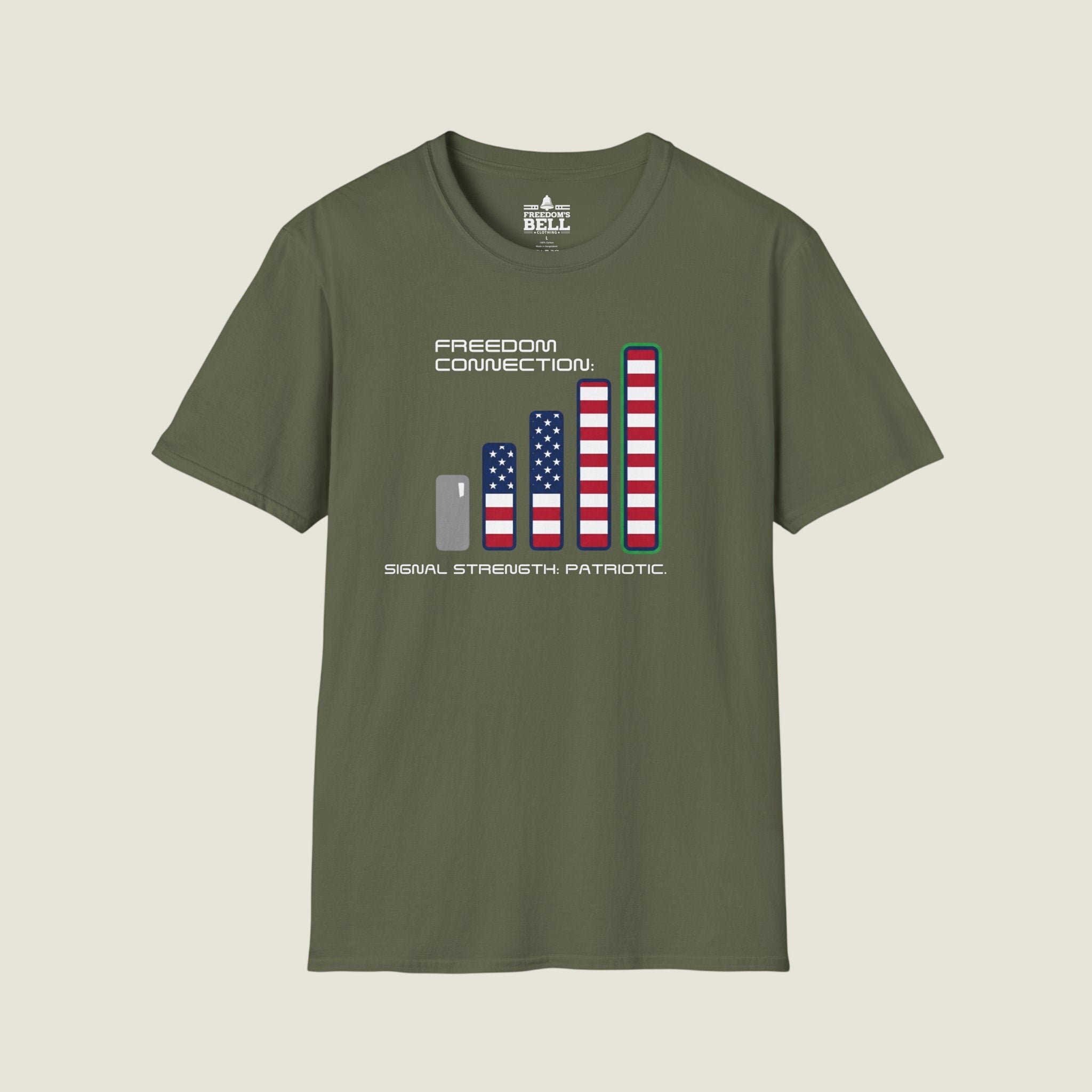 Freedom Connection Signal Strength - Constitutional Patriot T-Shirt