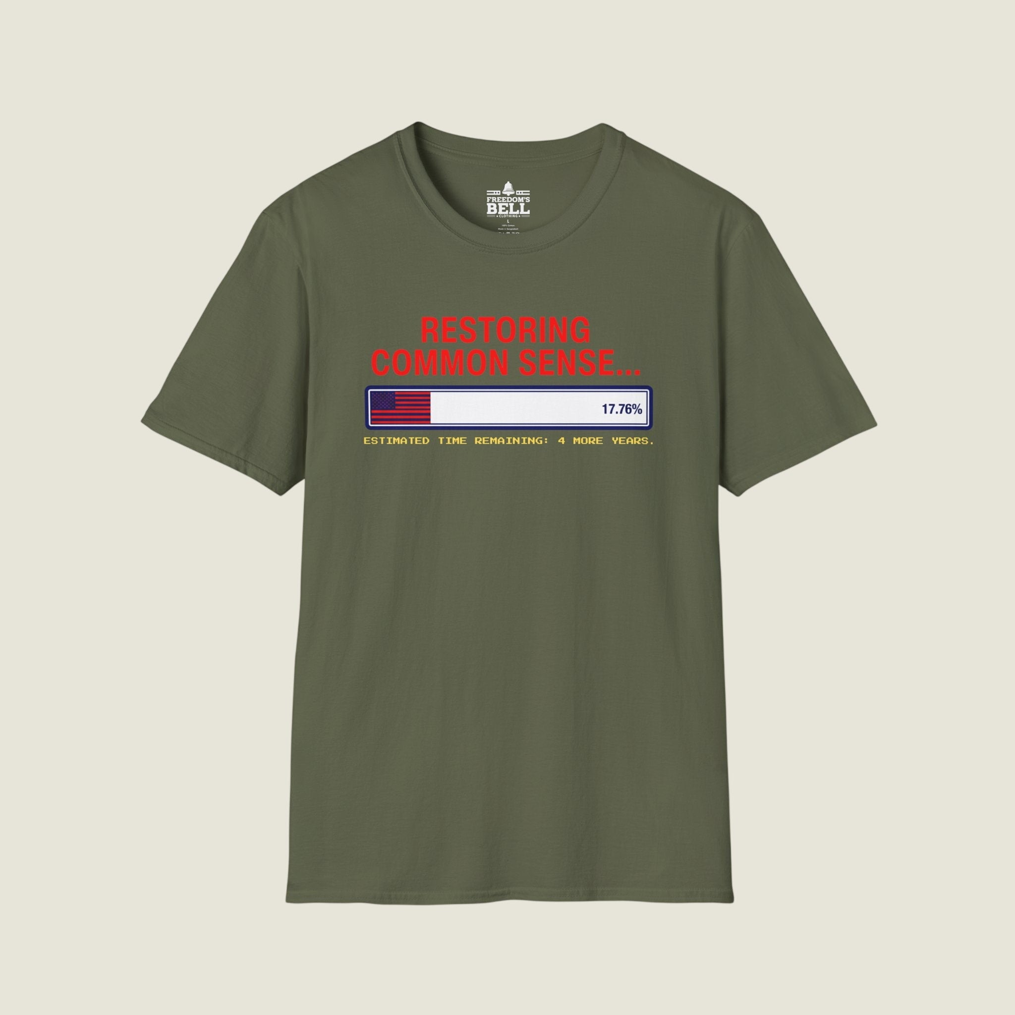 Restoring Common Sense 17.76% - 4 More Years Estimated T-Shirt
