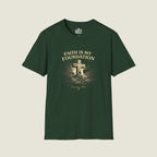Faith Is My Foundation T-Shirt | Bold Stone Cross