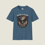 Faith Over Fear Eagle Shield T-Shirt - Patriotic Christian