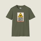 Caution Contains Trace Common Sense - Warning Label Humor T-Shirt
