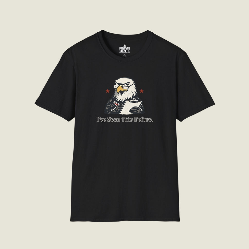 I've Seen This Before - Eagle With Clipboard Historical Repeat T-Shirt