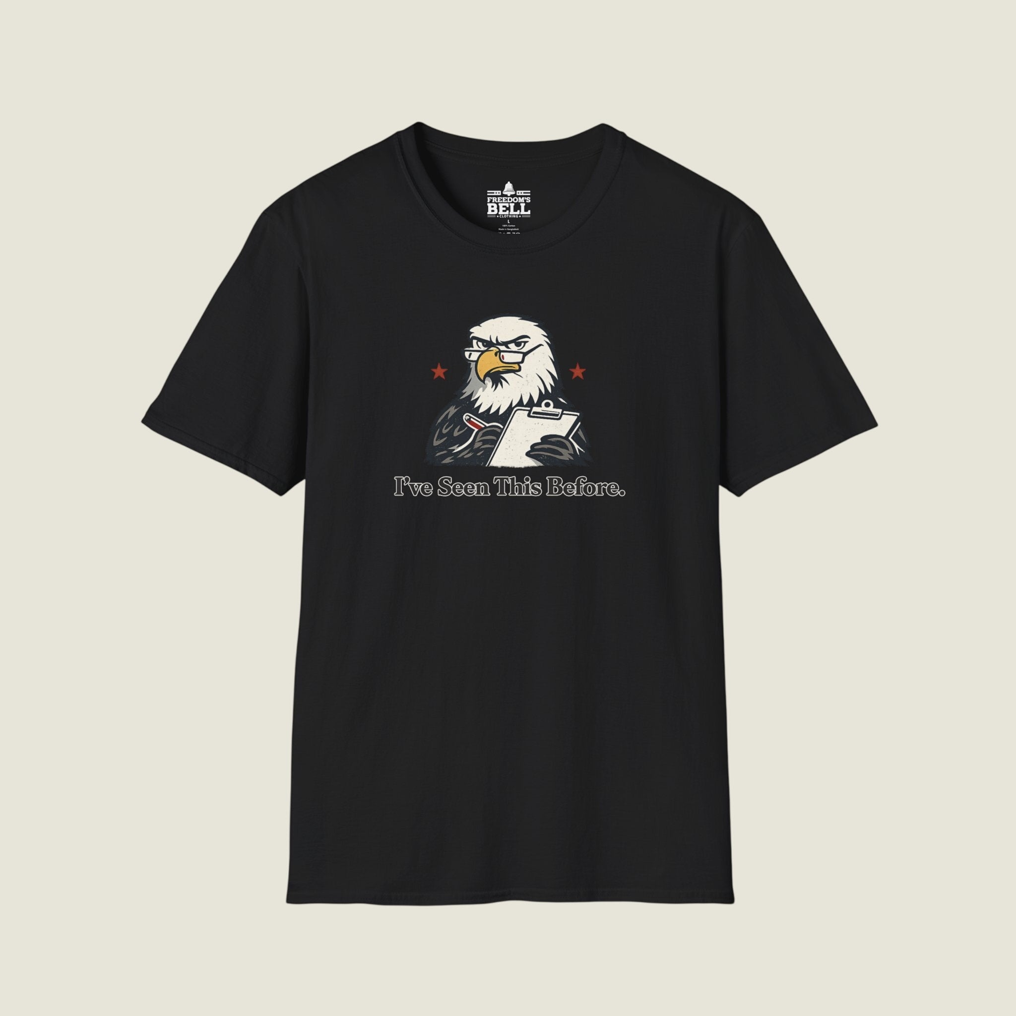 I've Seen This Before - Eagle With Clipboard Historical Repeat T-Shirt
