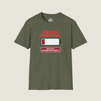 Freedom Level Is Low Recharge With Liberty - Battery Alert T-Shirt