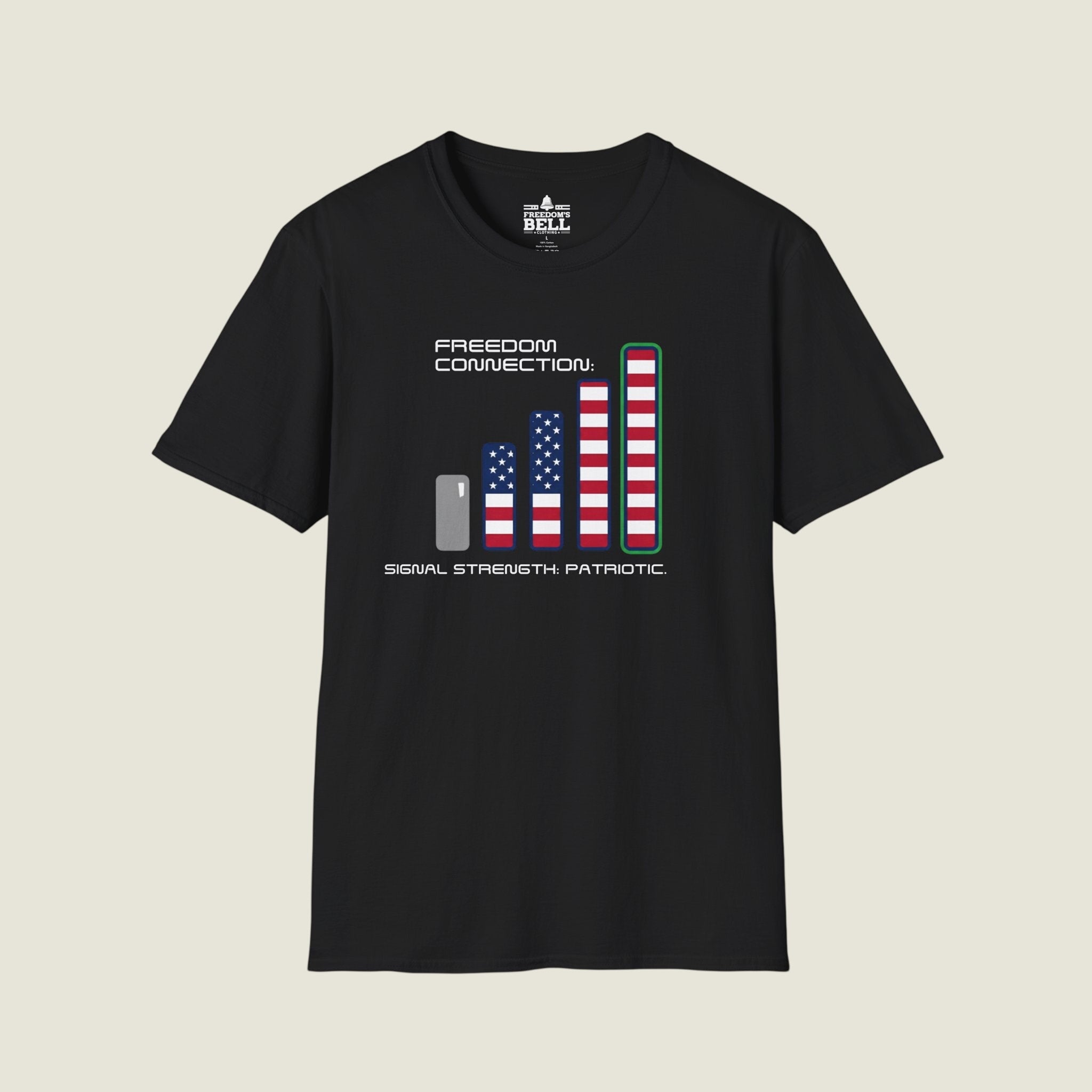 Freedom Connection Signal Strength - Constitutional Patriot T-Shirt