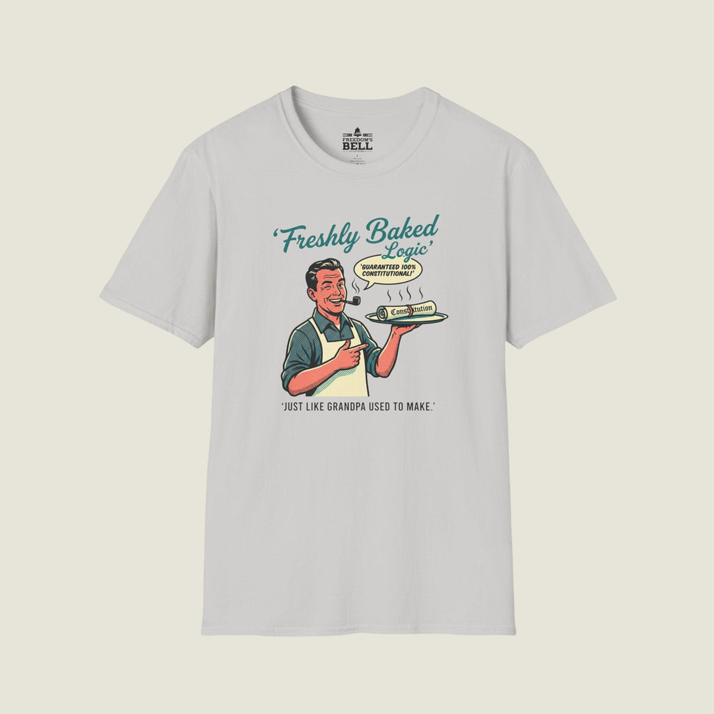 Freshly Baked Logic 100% Constitutional - Retro Baker Humor T-Shirt