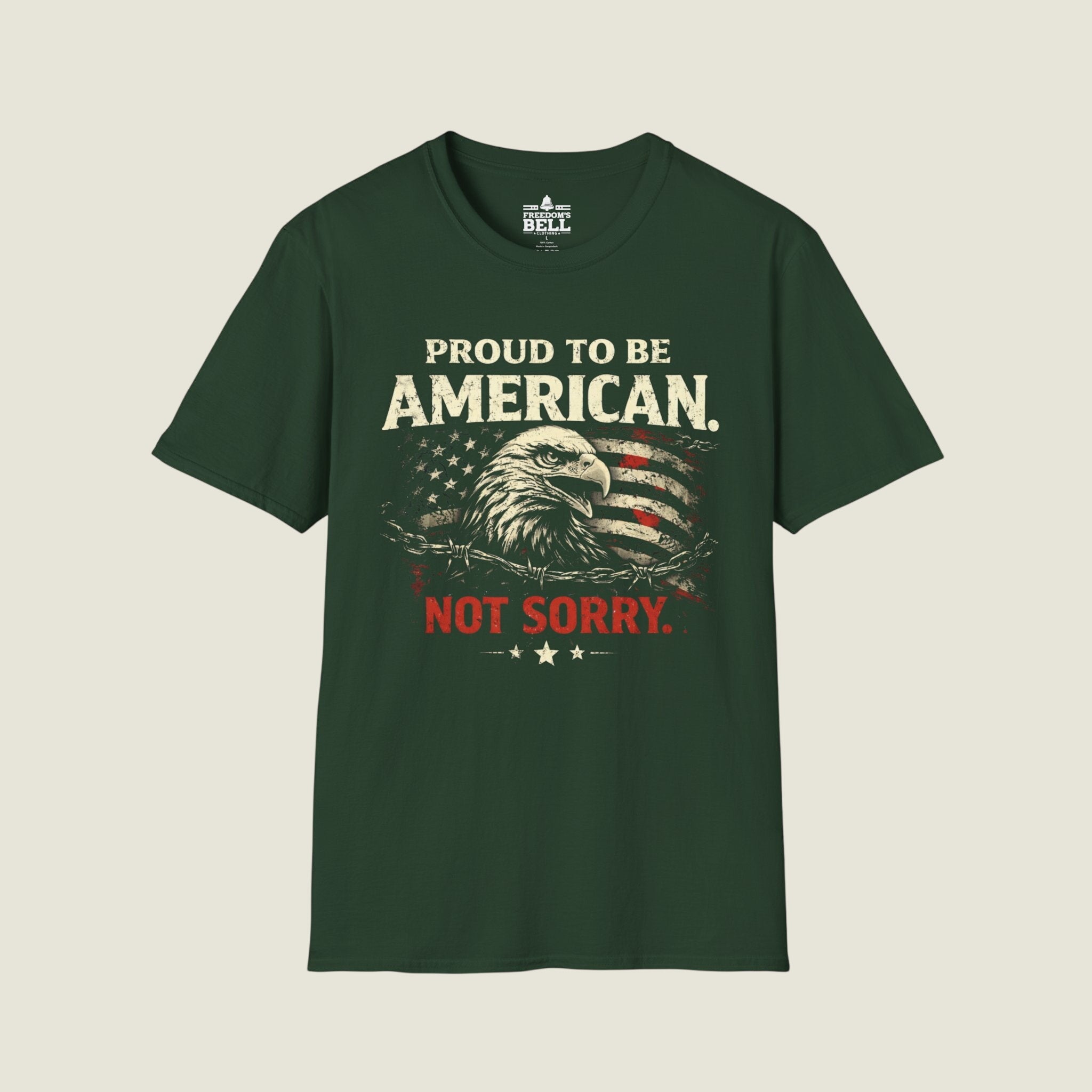 Proud American Not Sorry T-Shirt - Unapologetic Patriot org