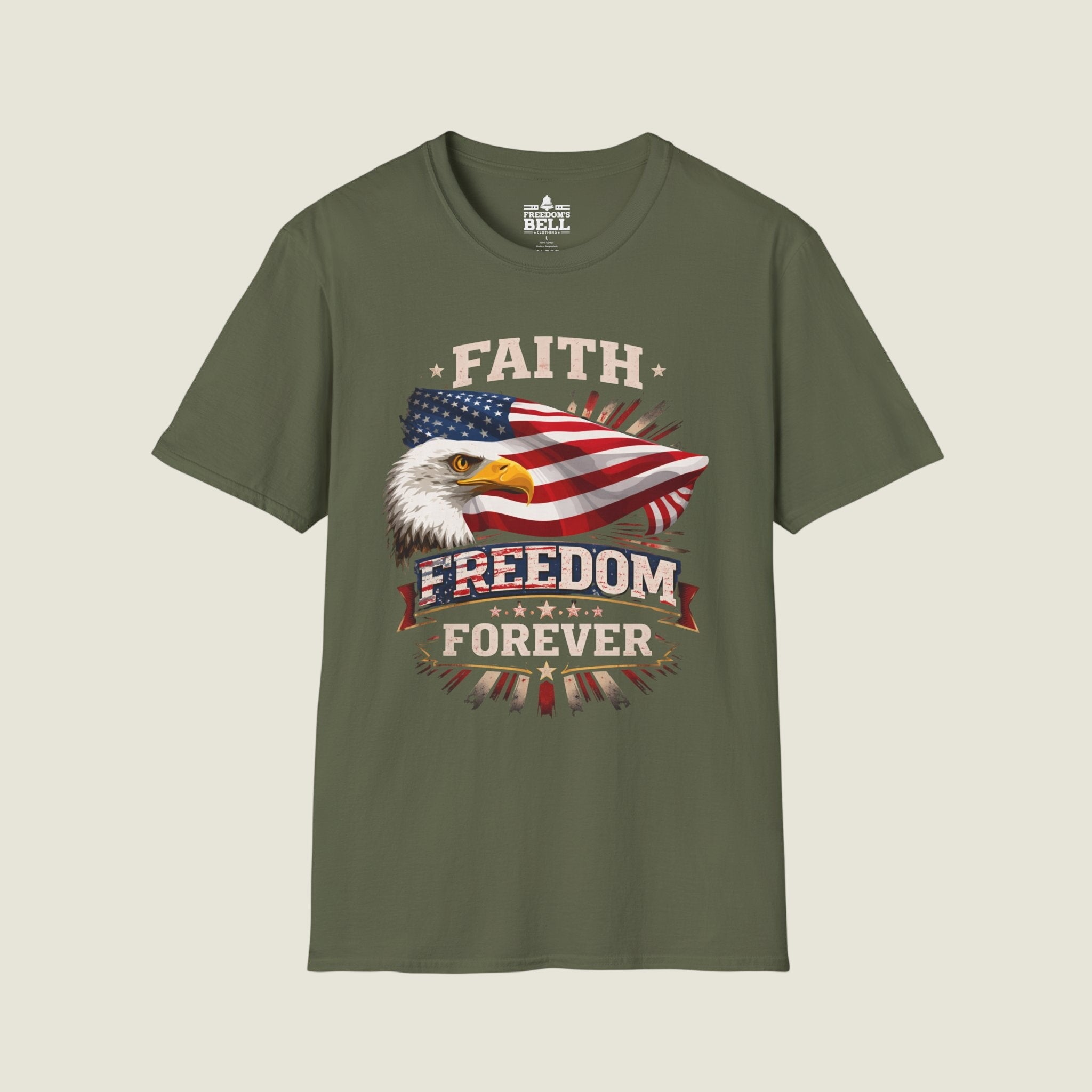 Faith Freedom Forever T-Shirt – Classic Eagle