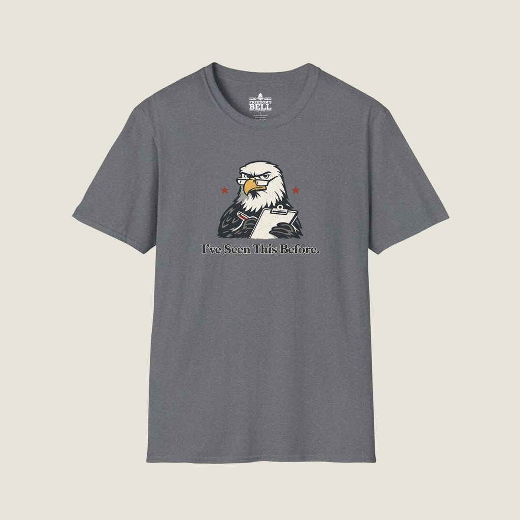 I've Seen This Before - Eagle With Clipboard Historical Repeat T-Shirt