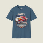 Faith Freedom Forever T-Shirt – Classic Eagle