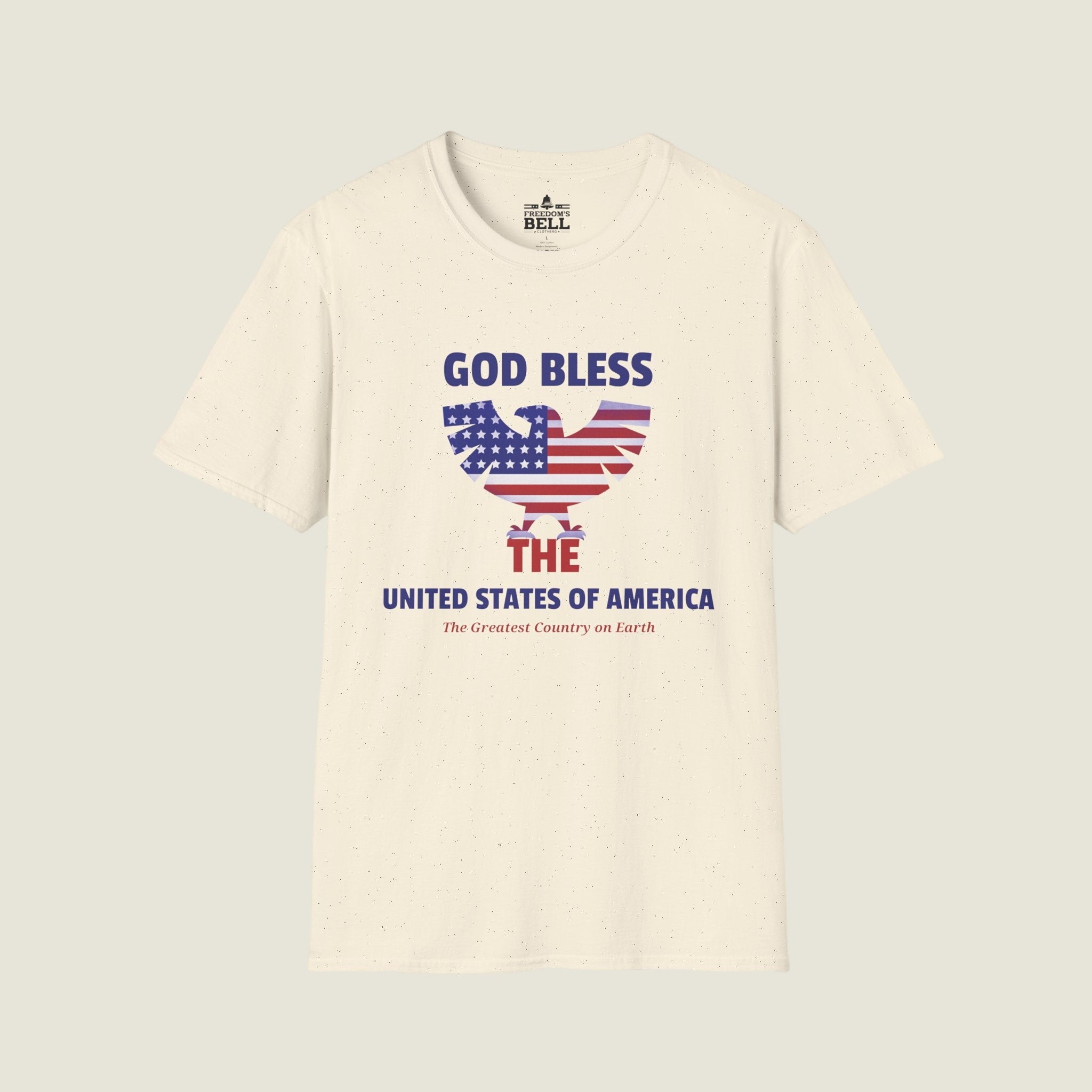 God Bless The USA T-Shirt - Eagle Flag Greatest Country