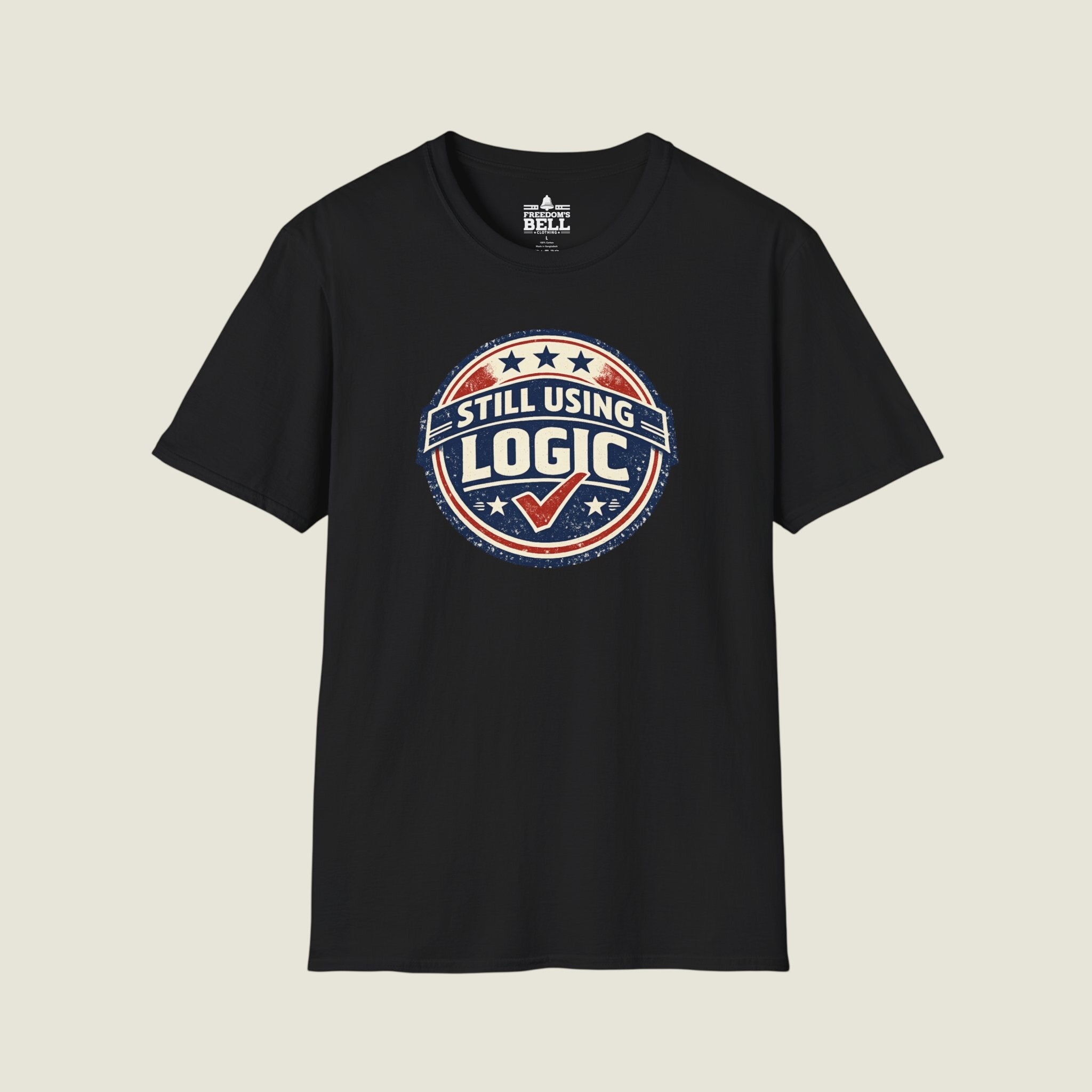 Still Using Logic - Vintage Badge With Checkmark Approved T-Shirt