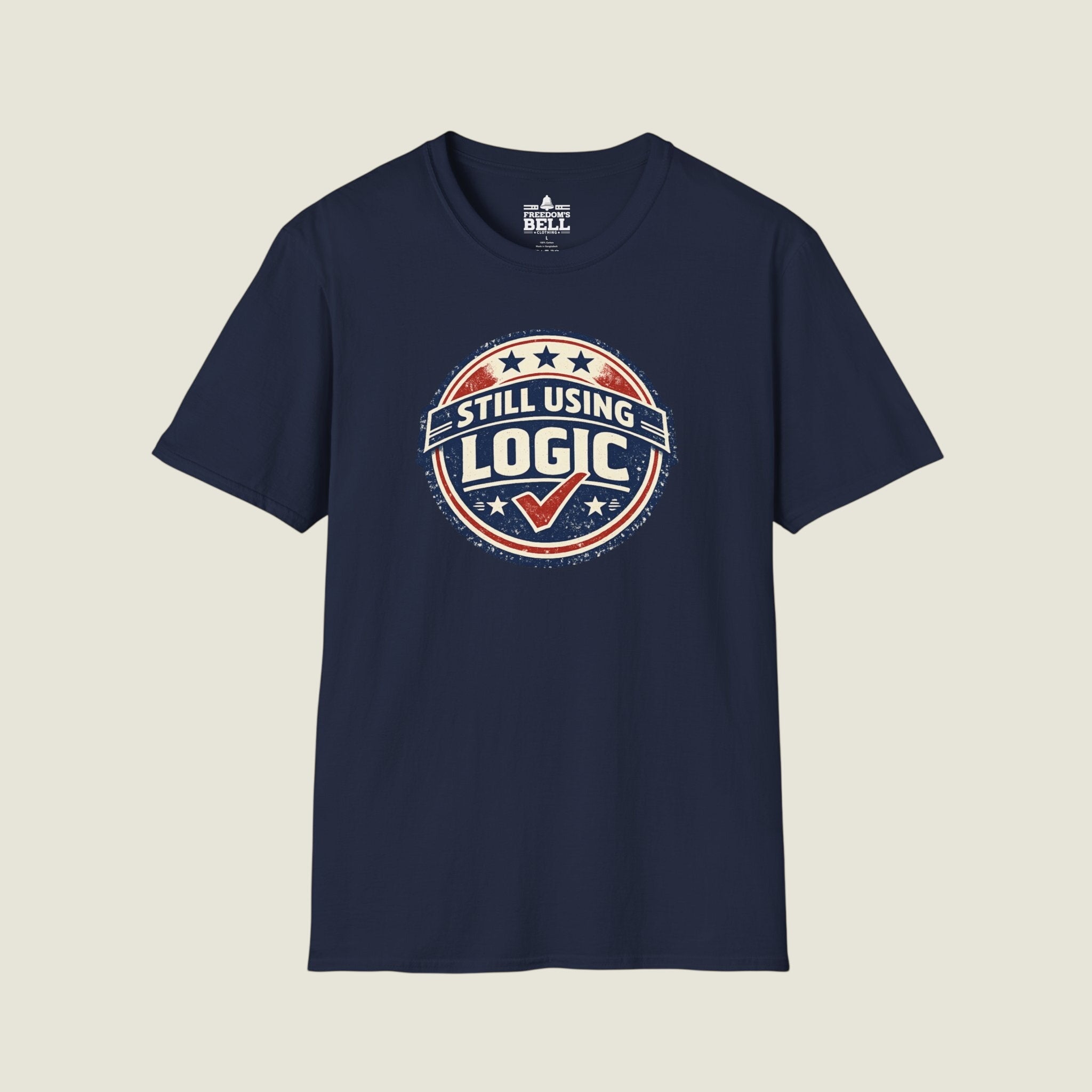 Still Using Logic - Vintage Badge With Checkmark Approved T-Shirt