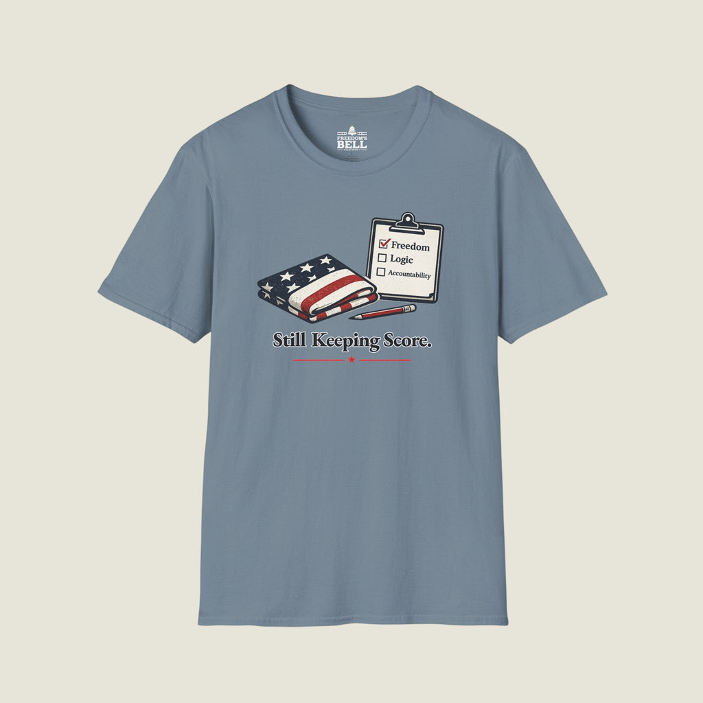 Still Keeping Score - Freedom Logic Accountability Checklist T-Shirt