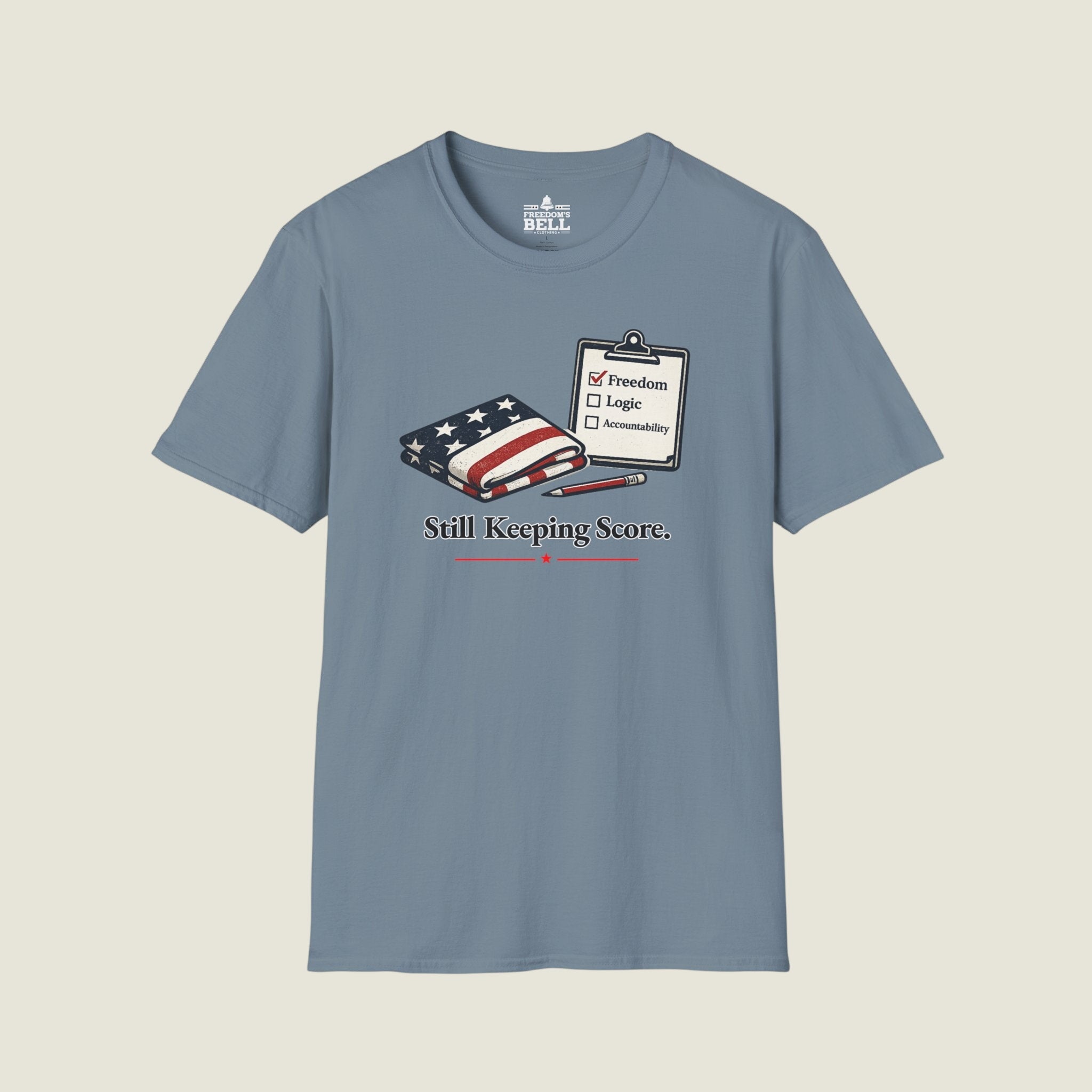 Still Keeping Score - Freedom Logic Accountability Checklist T-Shirt