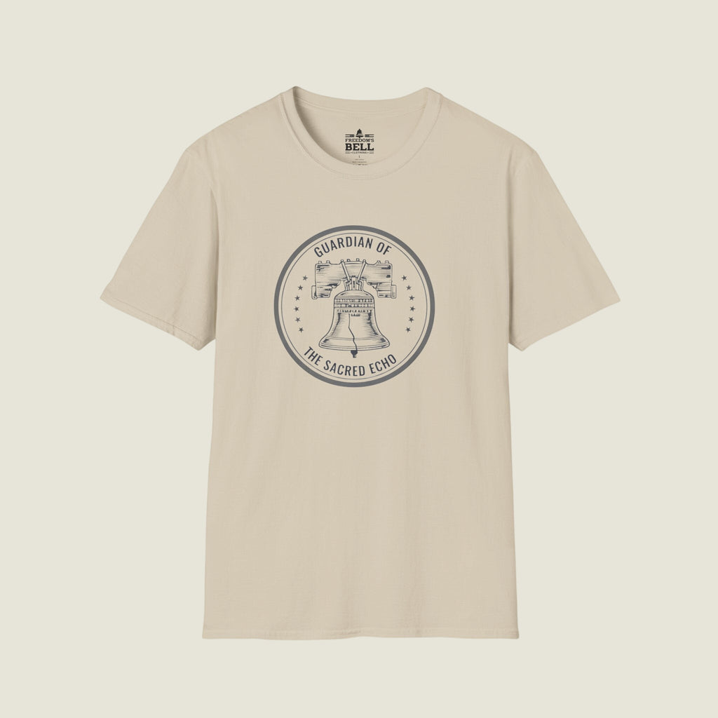 Guardian of the Sacred Echo – Liberty Bell Patriotic T-Shirt
