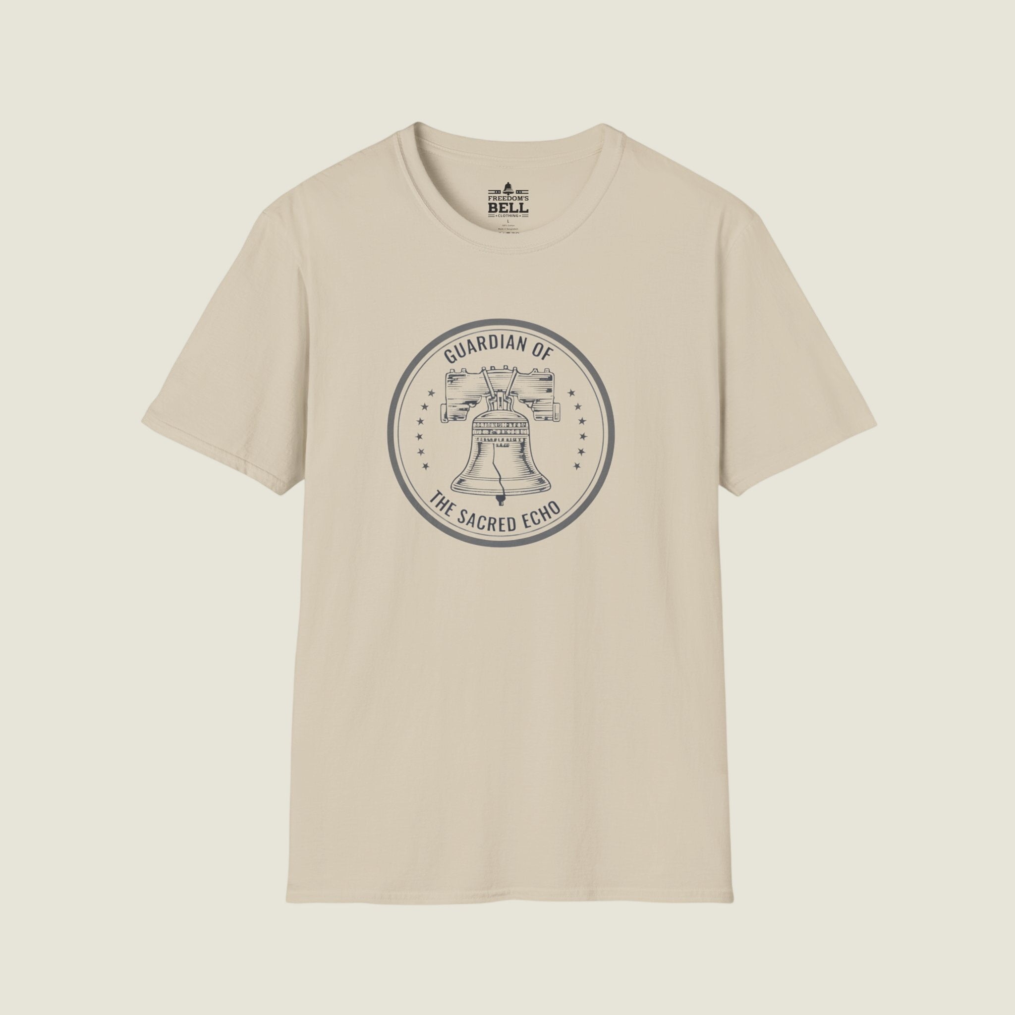 Guardian of the Sacred Echo – Liberty Bell Patriotic T-Shirt