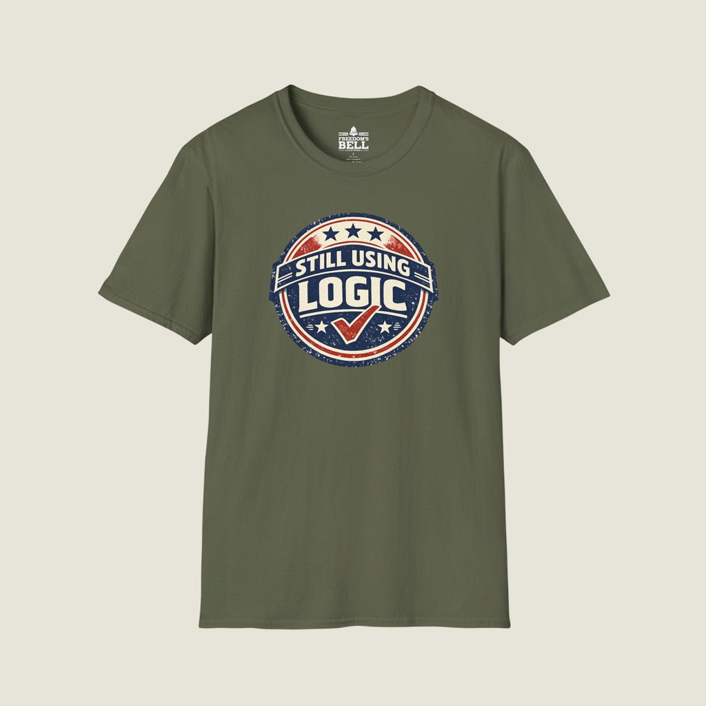 Still Using Logic - Vintage Badge With Checkmark Approved T-Shirt