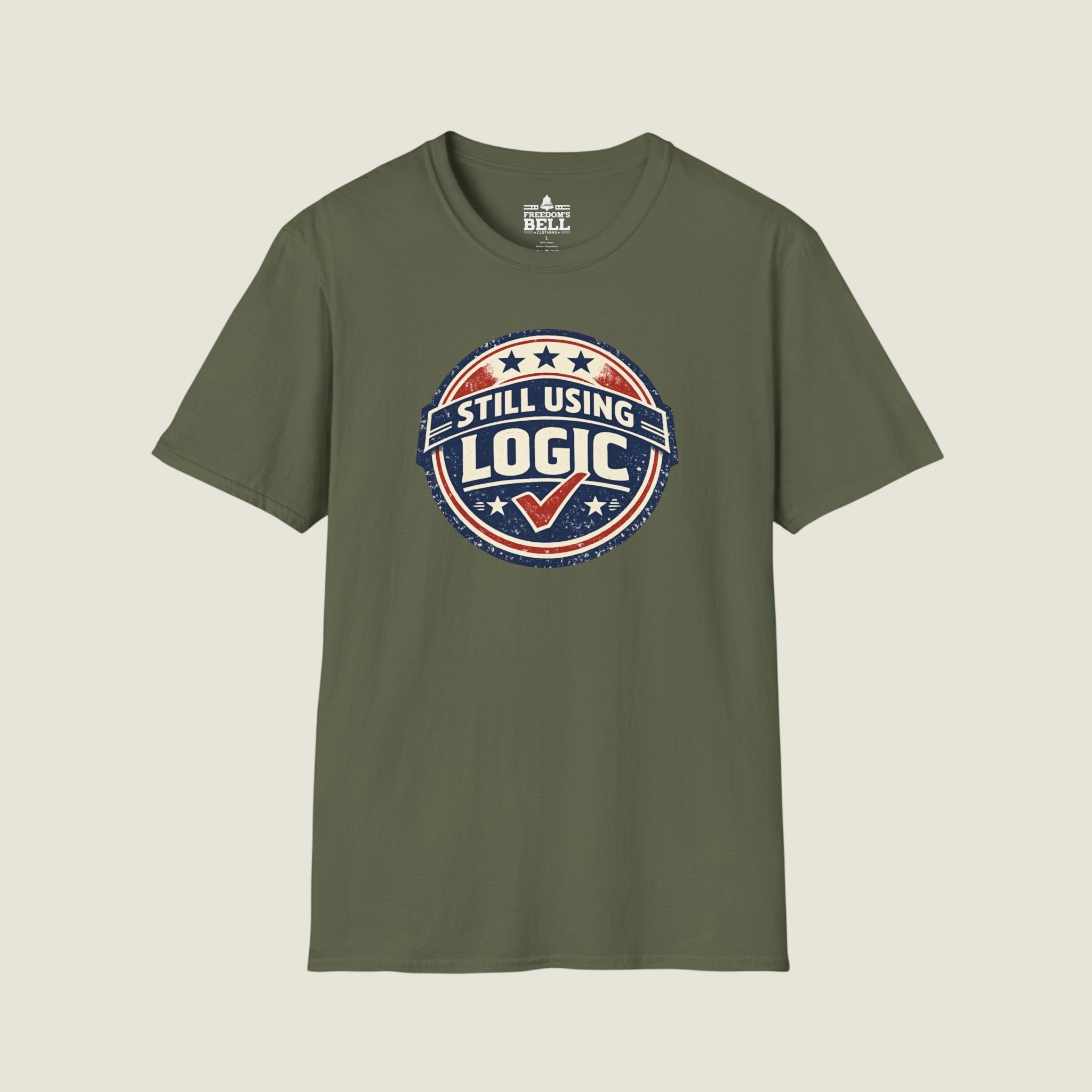 Still Using Logic - Vintage Badge With Checkmark Approved T-Shirt