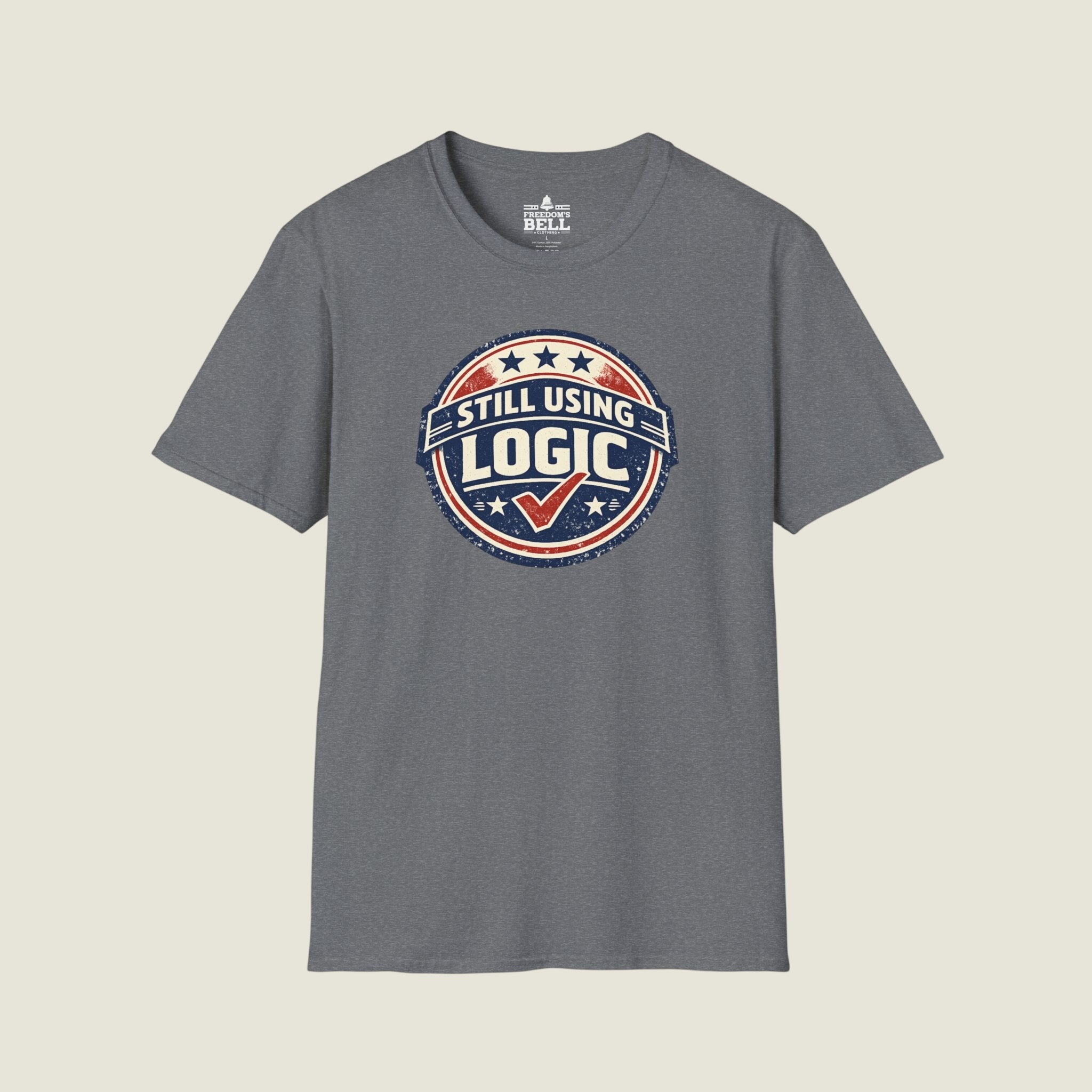Still Using Logic - Vintage Badge With Checkmark Approved T-Shirt